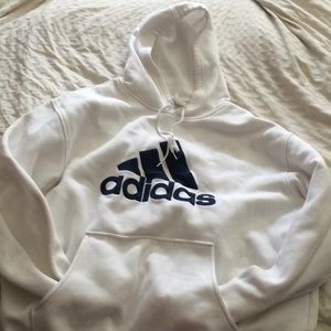 white adidas hoodie